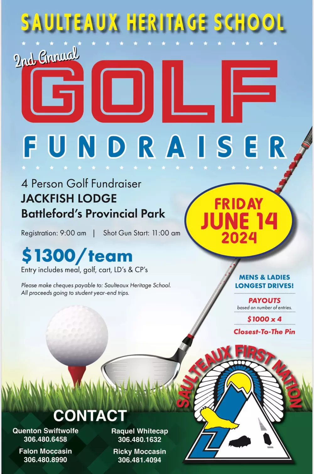 Saulteaux 4-Person Golf Fundraiser