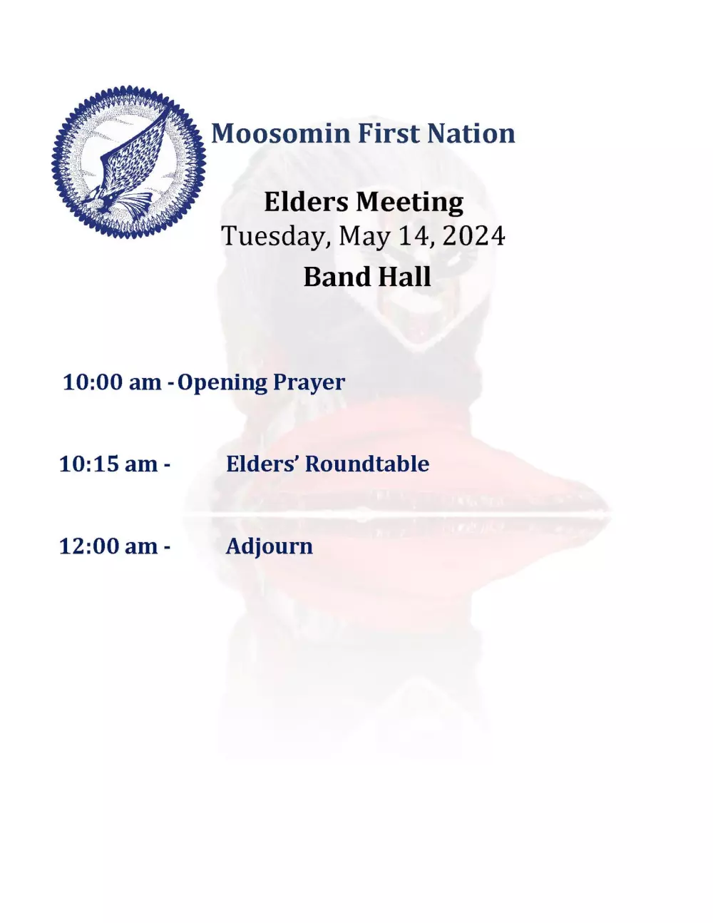 Moosomin Elders Meeting