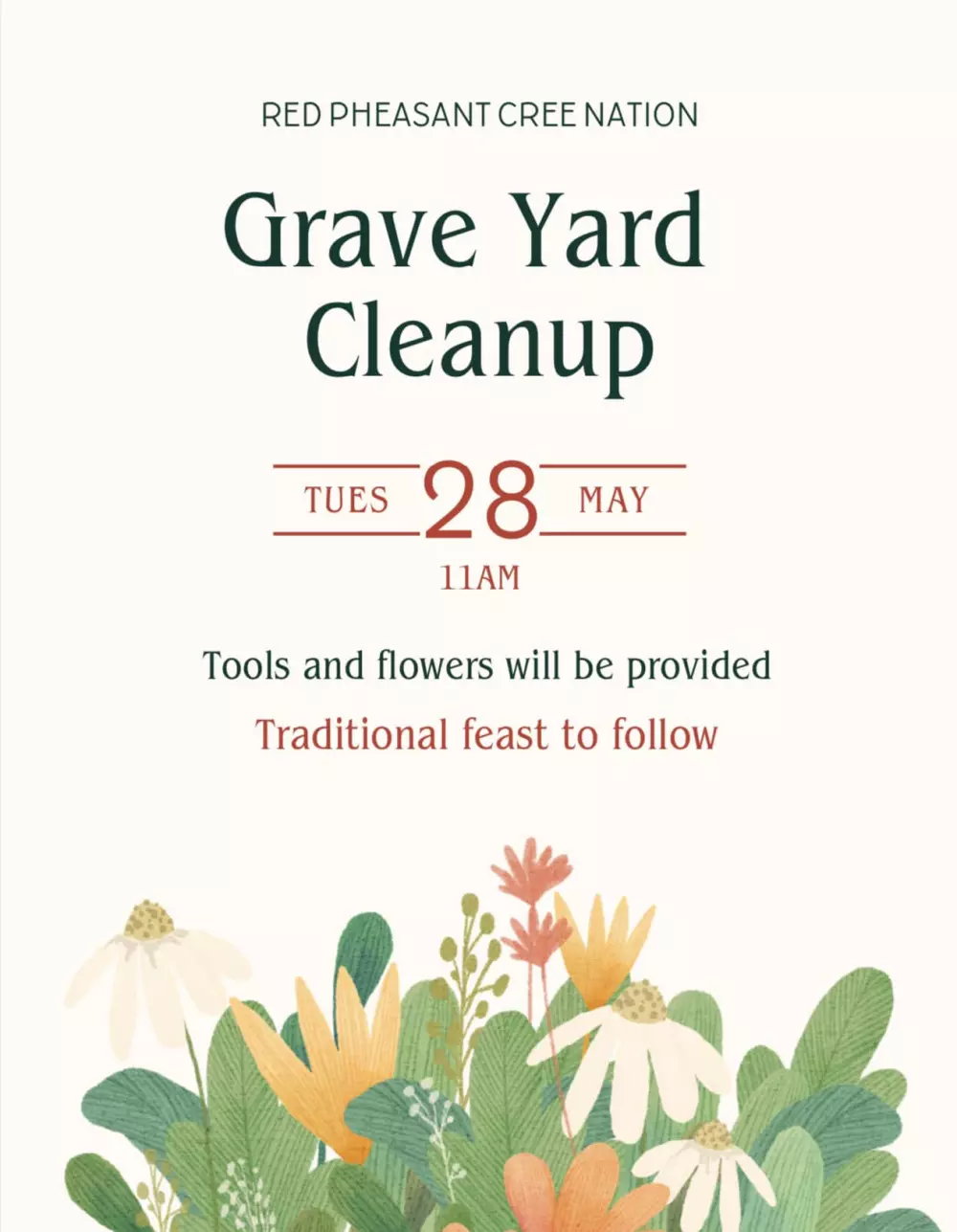 Red Pheasant Grave Yard Cleanup