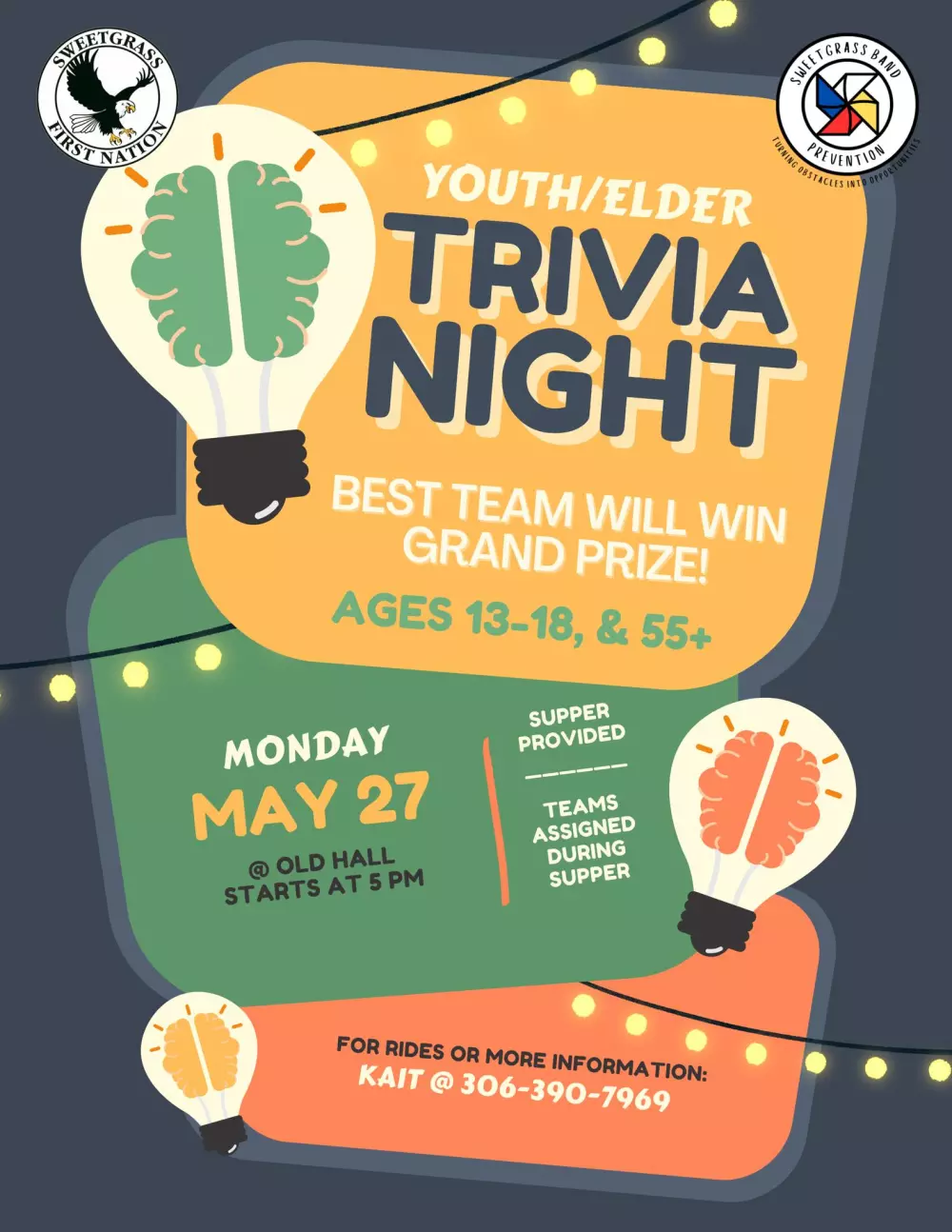 Sweetgrass Youth/Elder Trivia Night