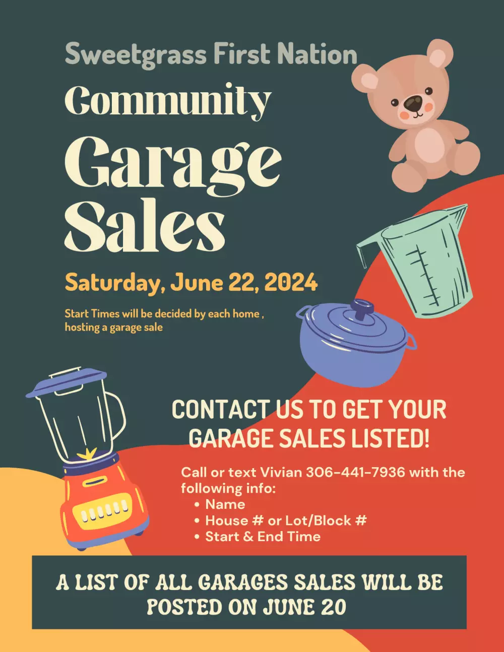 Sweetgrass Community Garage Sale Postings