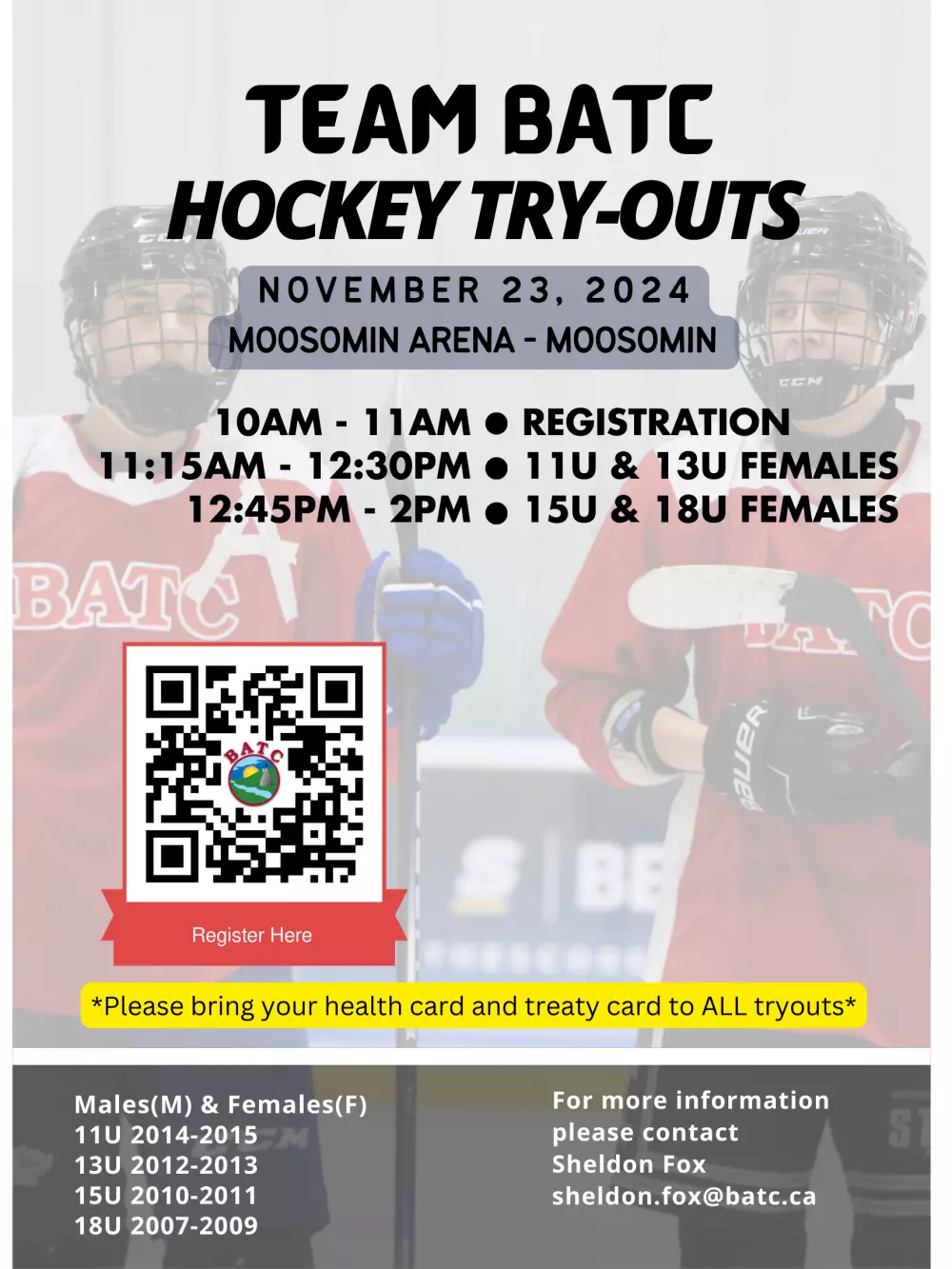 BATC Female Hockey Tryouts