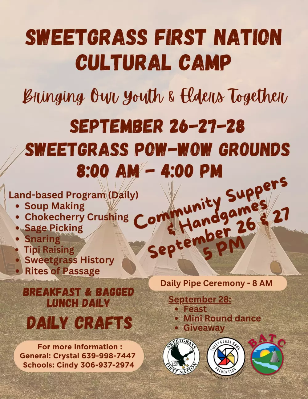 Sweetgrass First Nation Culture Camp