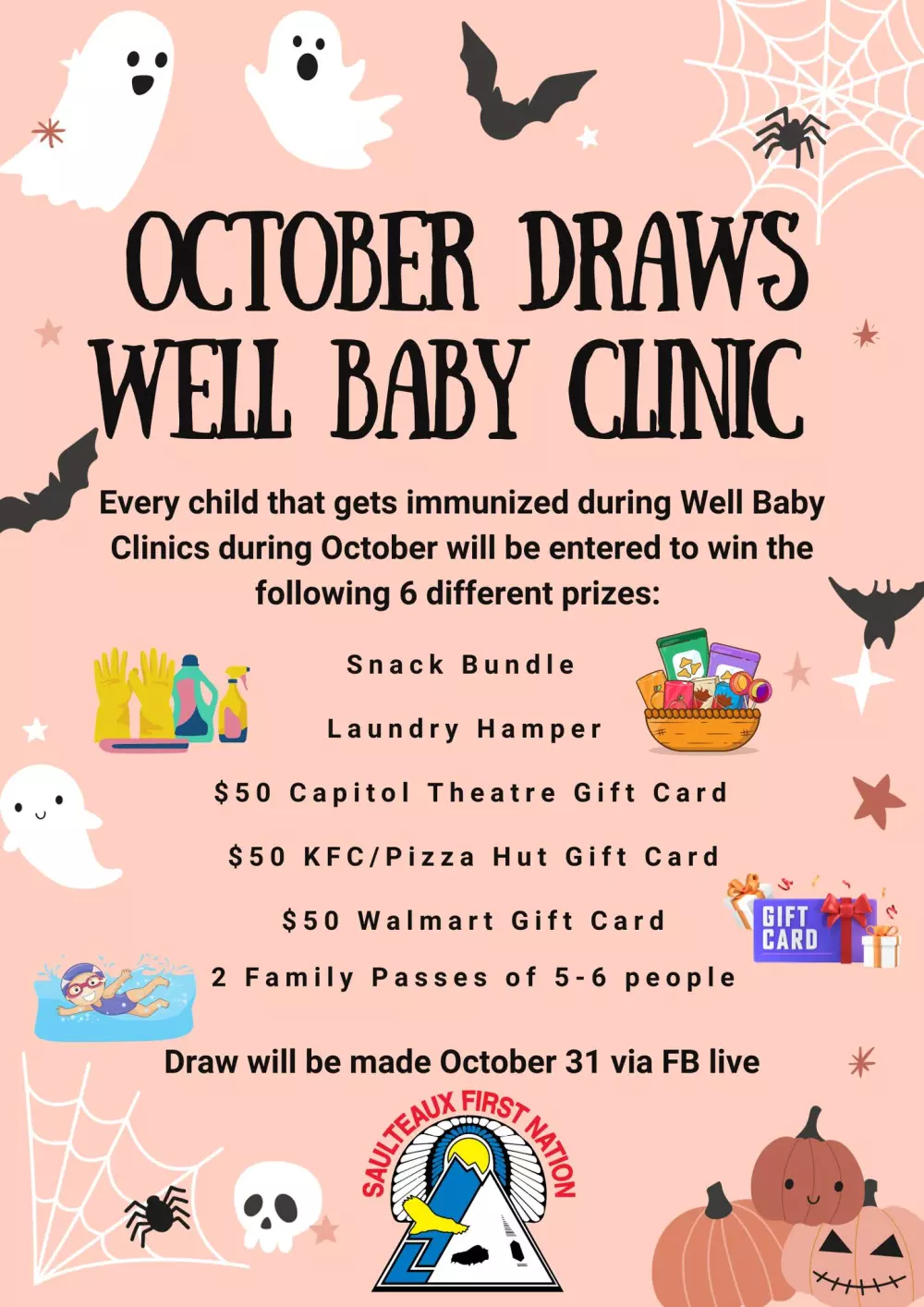 Saulteaux Well Baby Clinics & Draws to be made