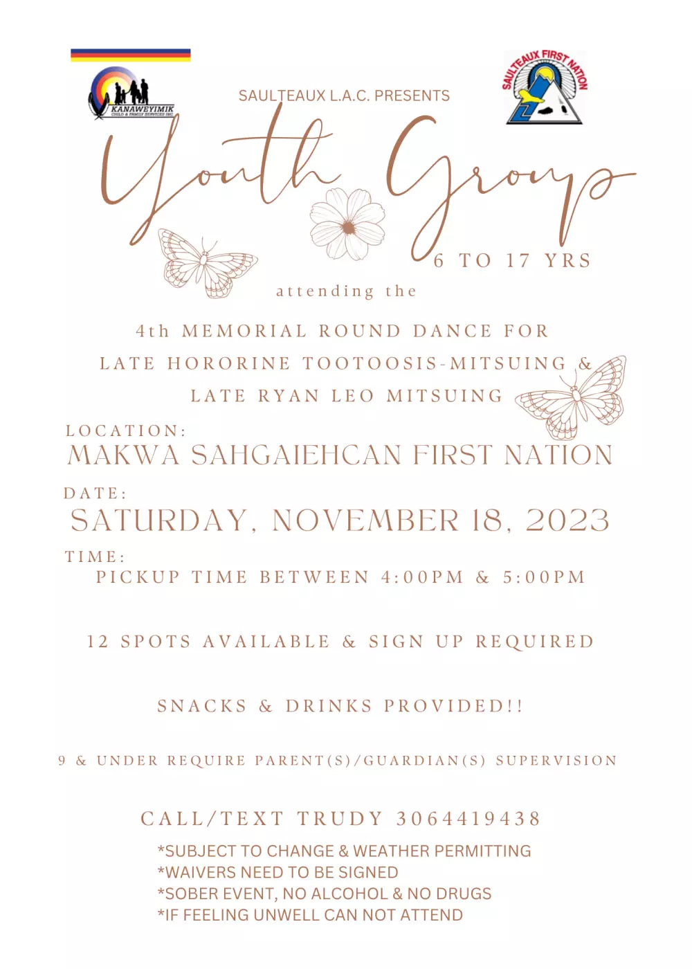 Saulteaux - 4th Memorial Round Dance Late Hororin tootoosis-Mitsuing & Late Ryan Leo Mitsuing