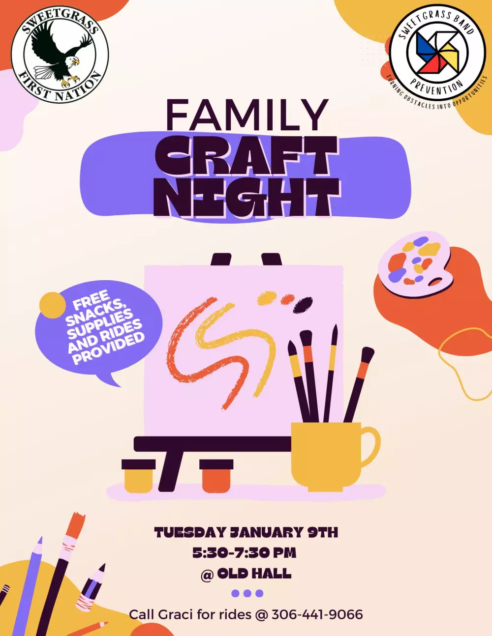 Sweetgrass Family Craft Night