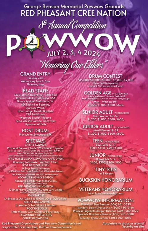 Red Pheasant Cree Nation Pow Wow 2024