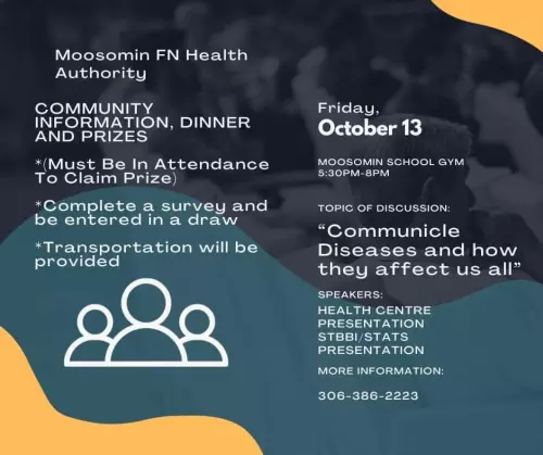 Moosomin Community Information, Dinner, and Prizes