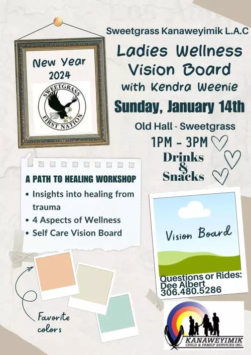 Sweetgrass Ladies Wellness Vision Board