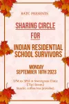 Sweetgrass Sharing Circle For Indian Residential School Survivors