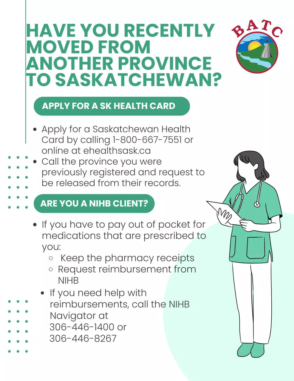 NIHB - Have you recently moved from another province to Saskatchewan?