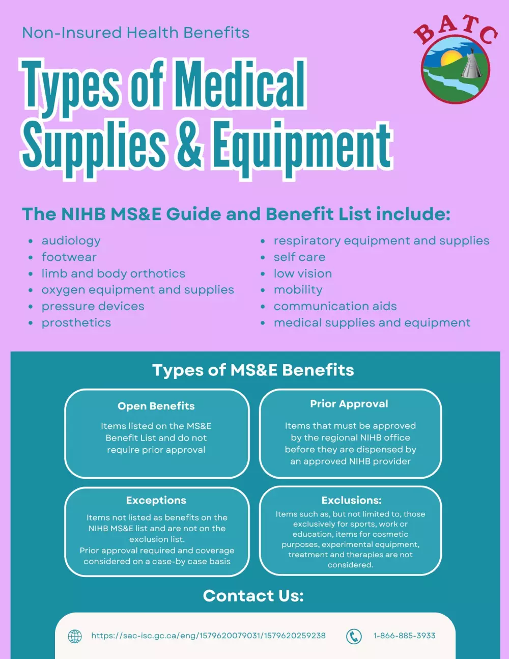 Medical Supplies & Equipment (MS&E) for First Nations and Inuit