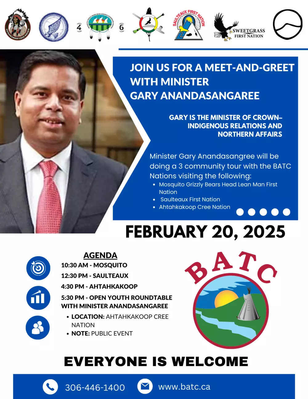 Join us this Thursday for a meet-and-greet with Minister Anandasangaree.